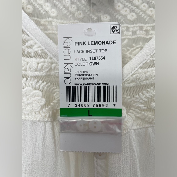 Karen Kane Lace Inset Top - Picture 8 of 8